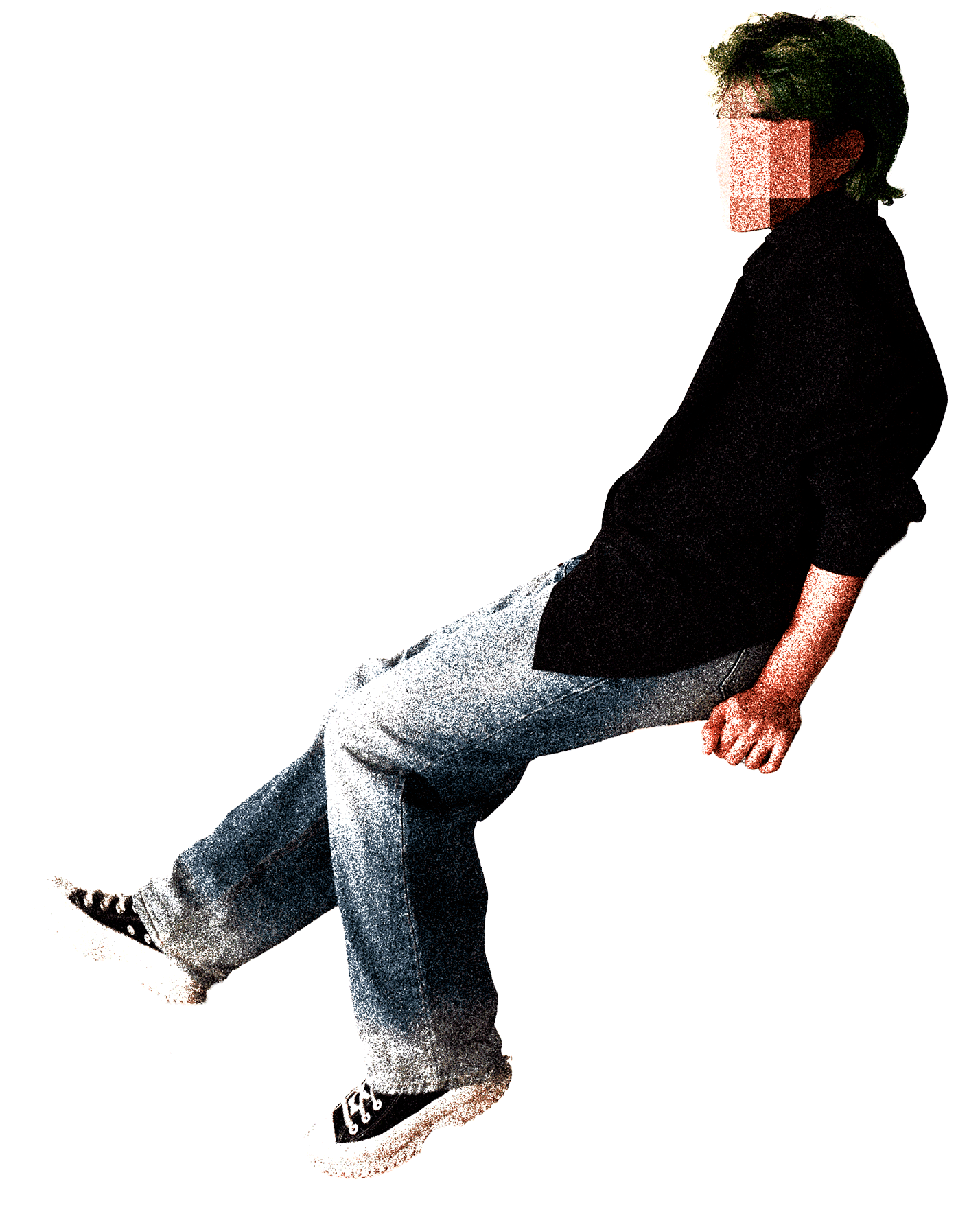 PNG of Andy sitting on project