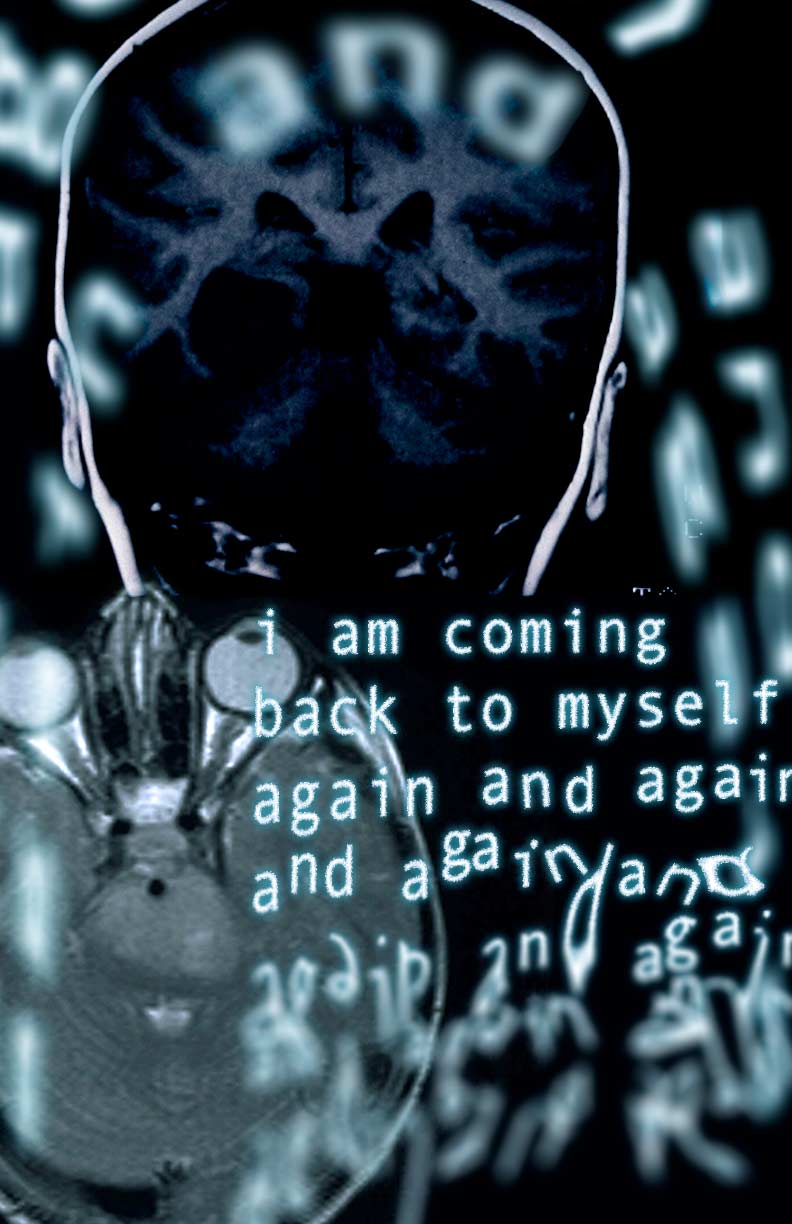 Brain Scan Typography Poster